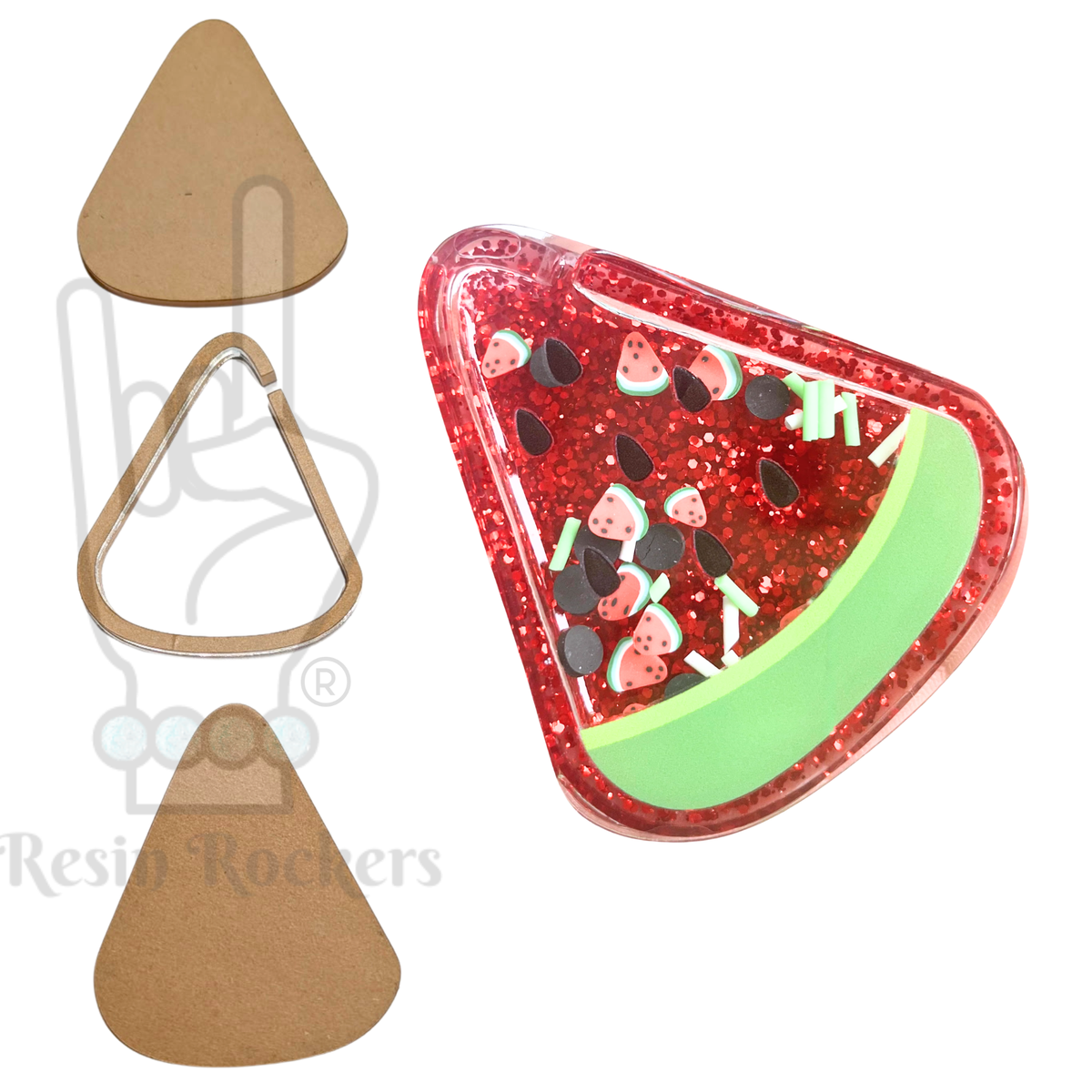 Watermelon Snow Globe Shaker Blank Kit