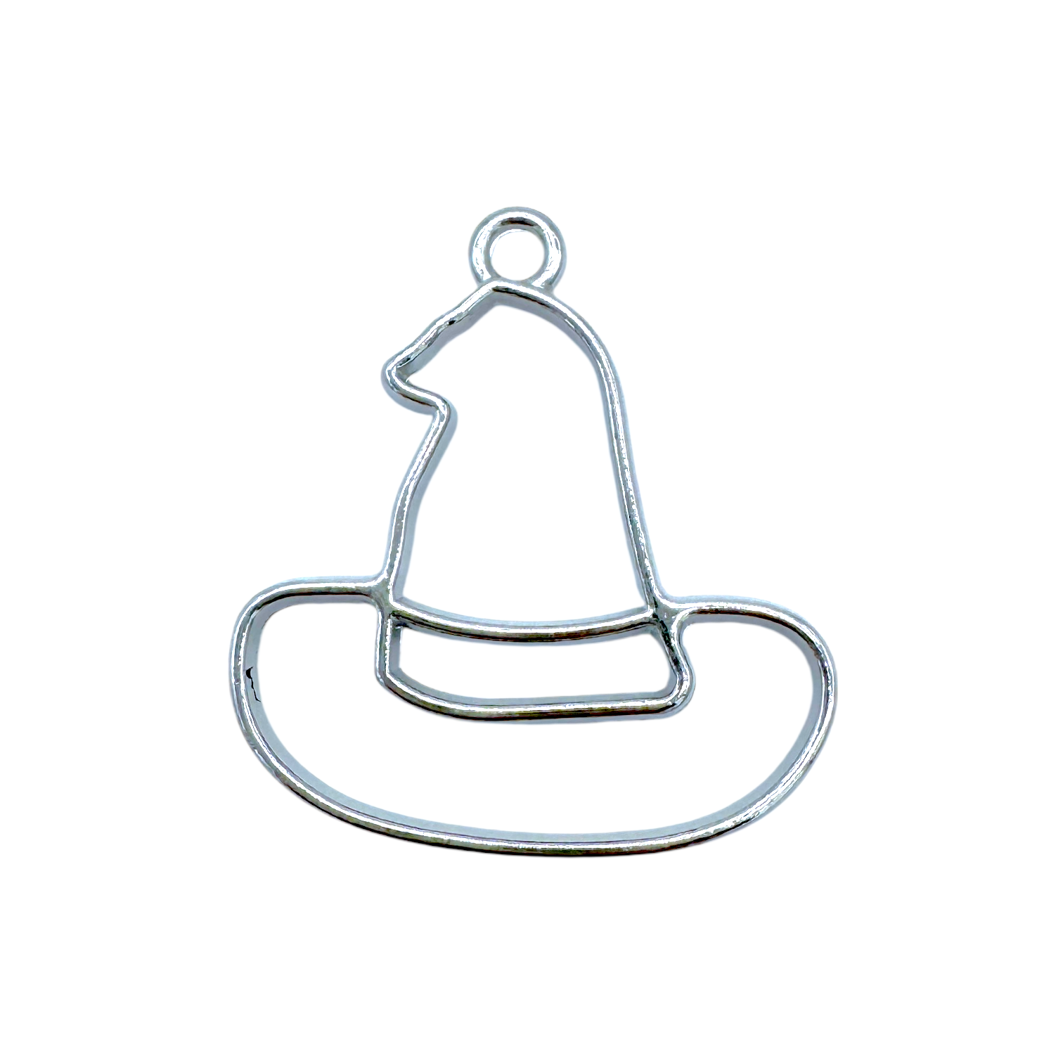 10-Pack of Witch Hat Open Back Pendant or Earring Bezel Blanks