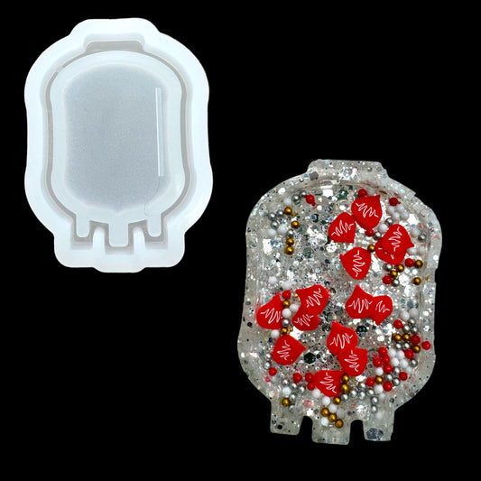 Blood Bag Medical Shaker Badge Reel or Phone Grip Shaker Mold