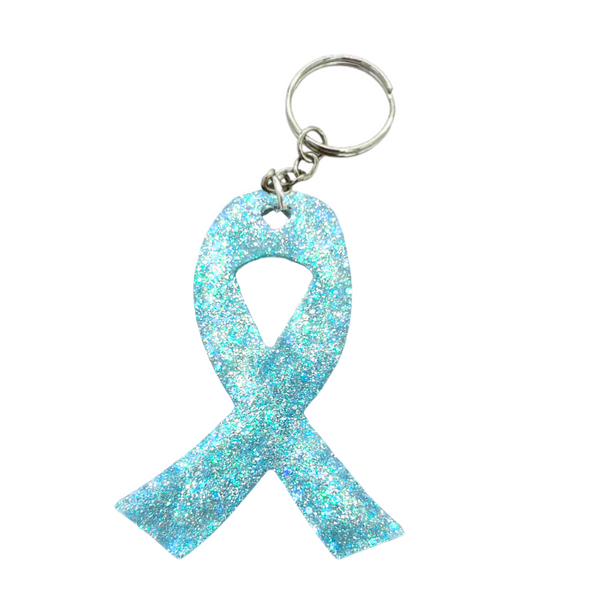 Cancer Awareness Keychain Silicone Mold for Epoxy Resin Art - Resin Rockers