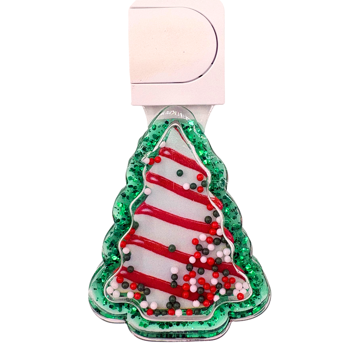 Christmas Cakes Light Up LED Snow Globe Shaker Ornament Blank with Inclusions Kit