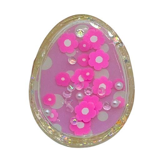 Easter Egg Snow Globe Shaker Blank Kit w Decal