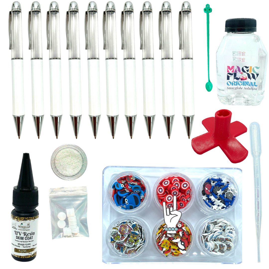 For The Kids Snow Globe Chunky Ballpoint Sublimation Pen Crafting Kit