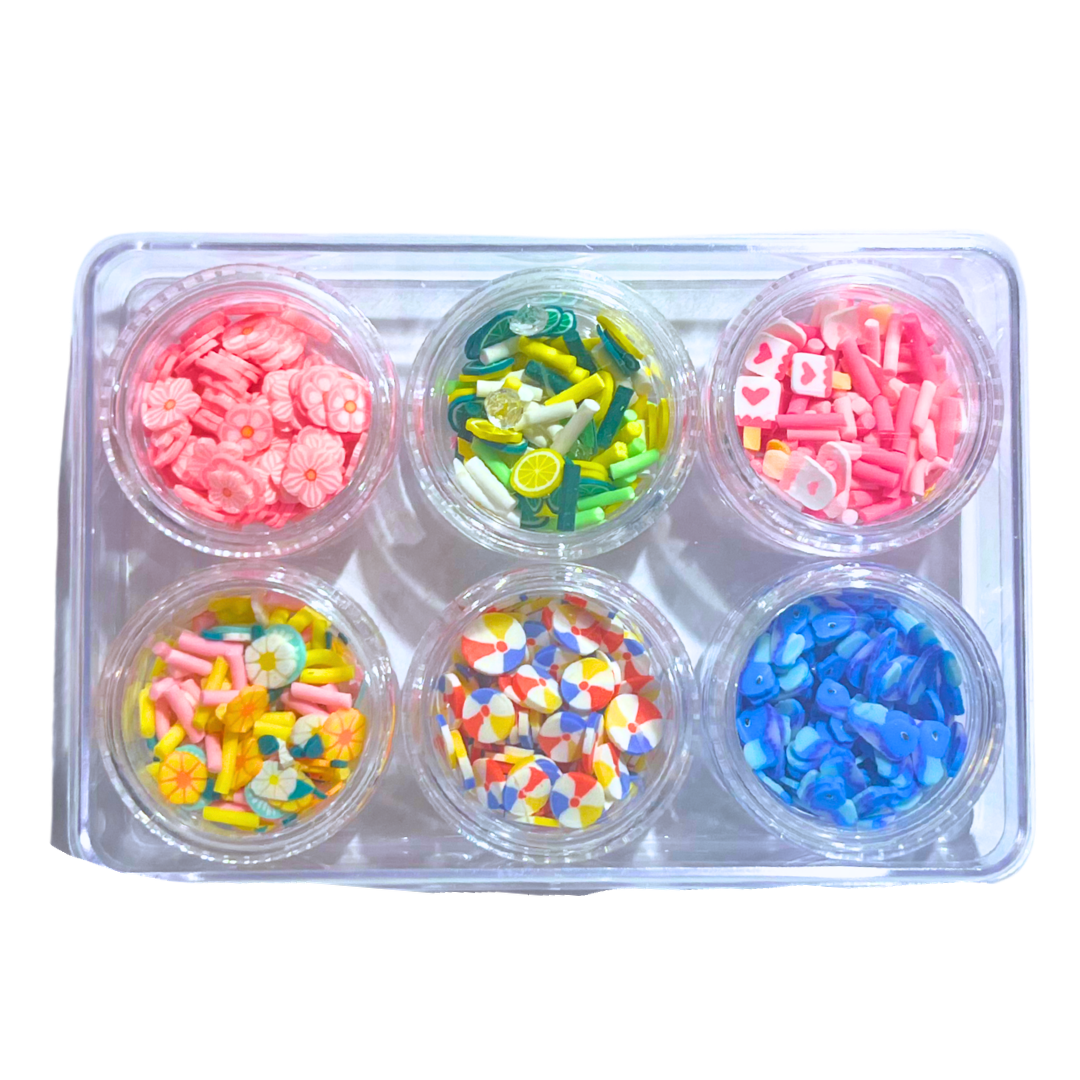 Life's A Beach Combo Set of Polymer Clay Pieces