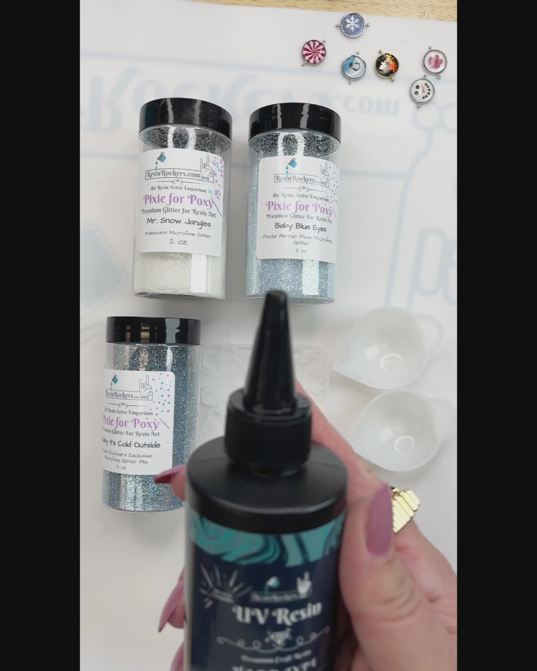 3 Set Snowflake Earring Mold