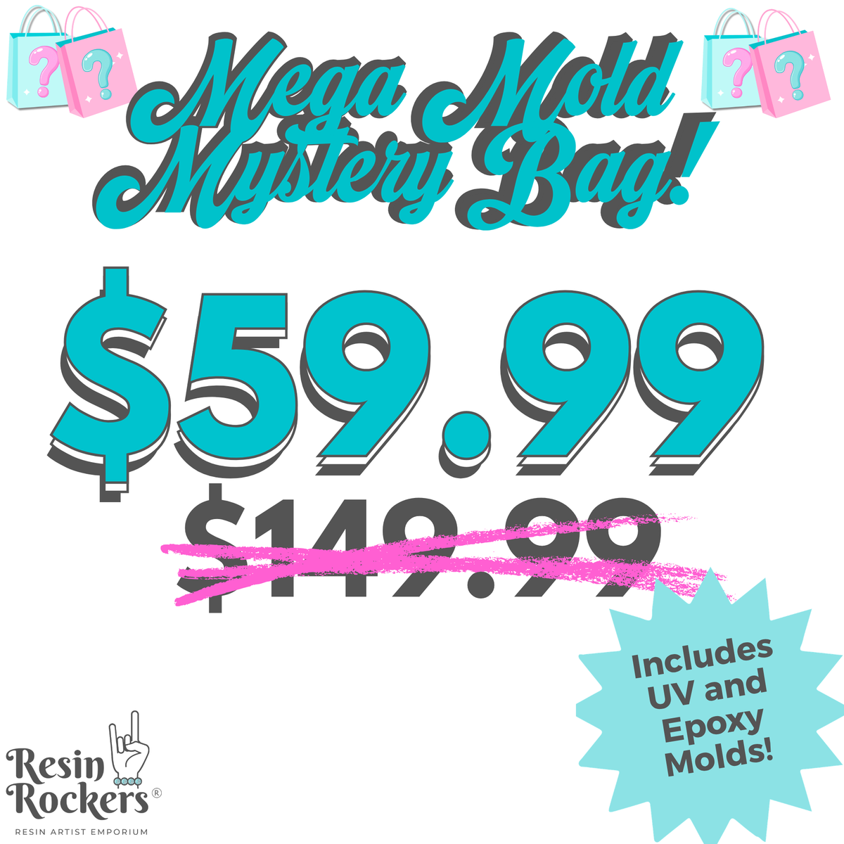 Mega Mystery UV and Epoxy Mold Grab Bag