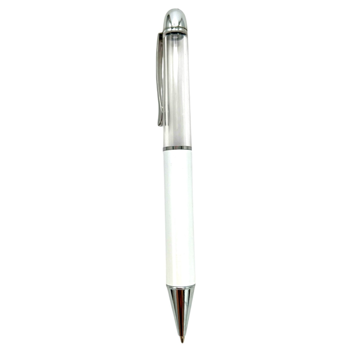 Snow Globe Fillable Sublimation Straight Barrel Chunky Ballpoint Pen Blanks 10 Pack