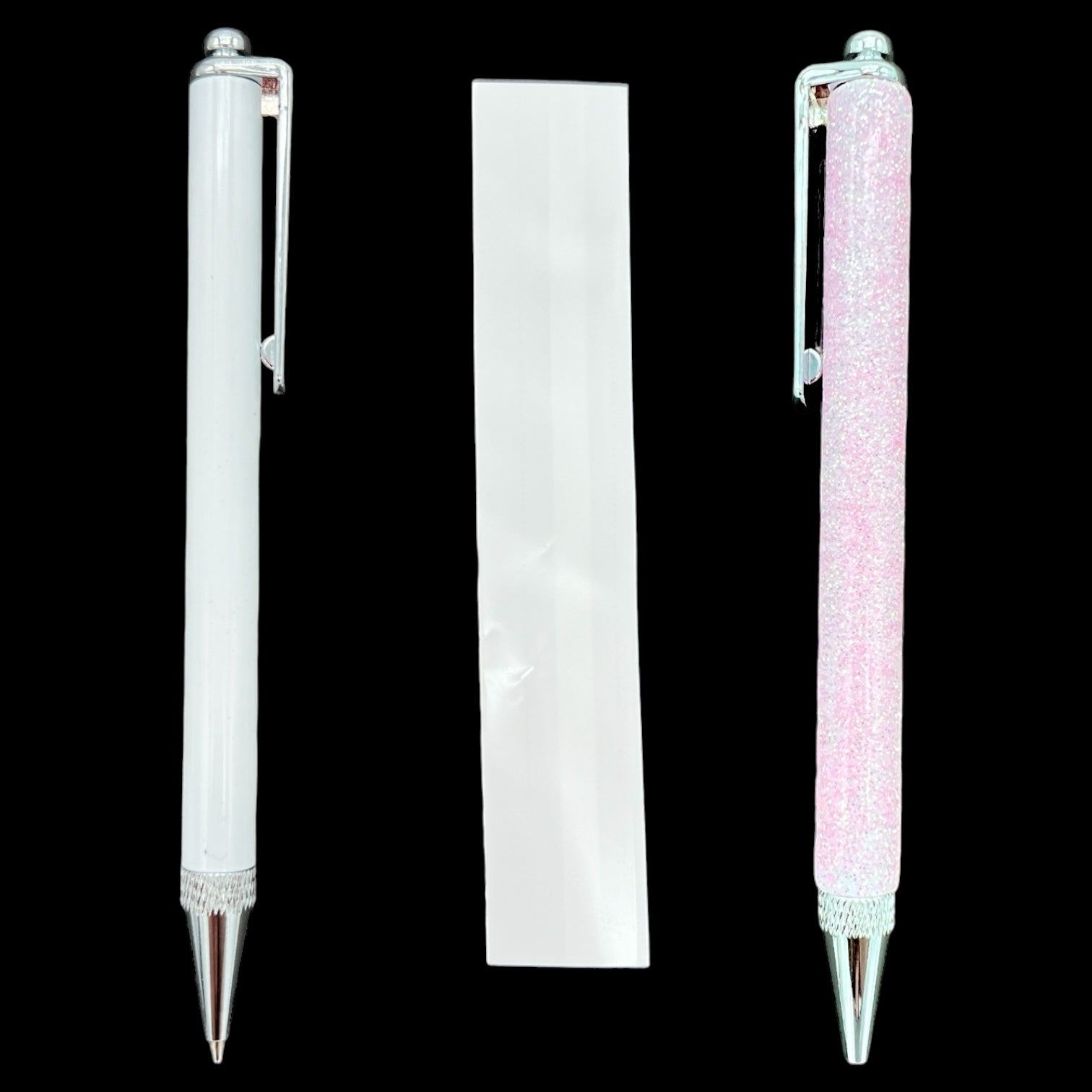 10 Pack Stainless Steel Sublimation Ballpoint Pen Blank With Clip and Sleeve Silver or Rose Gold