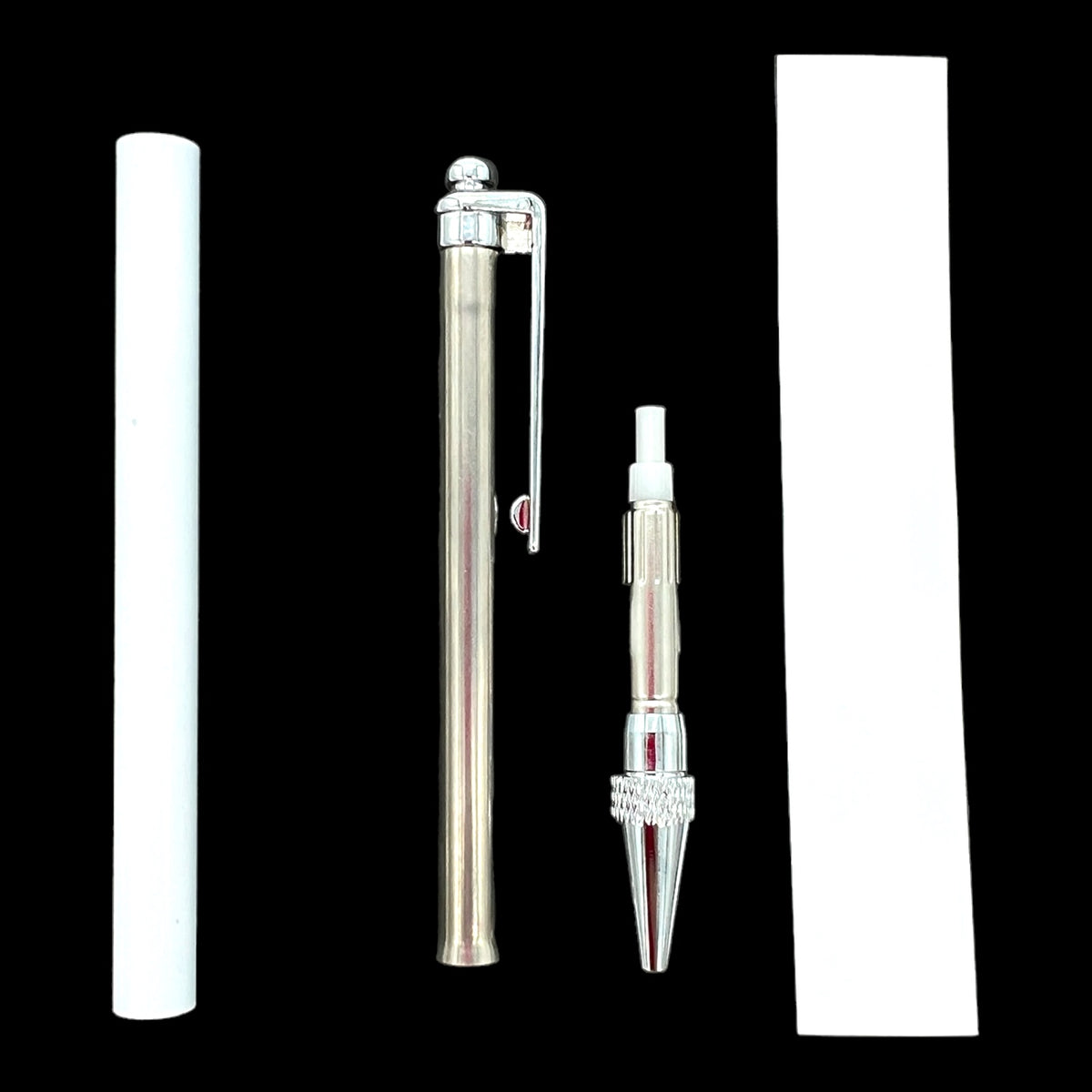 10 Pack Stainless Steel Sublimation Ballpoint Pen Blank With Clip and Sleeve