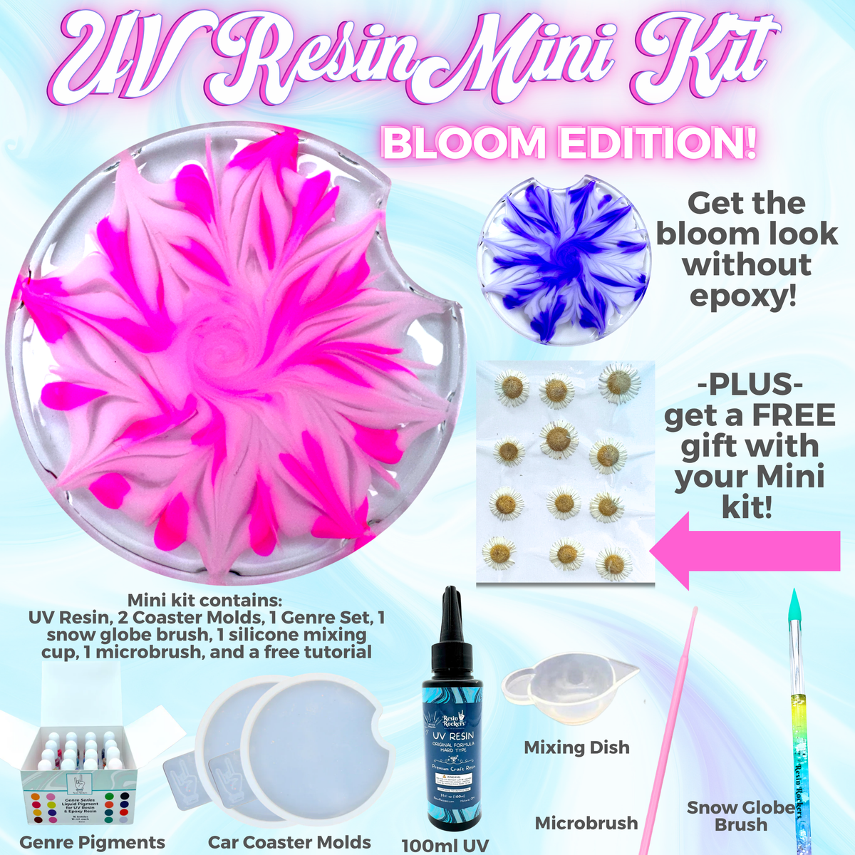 UV Resin Mini Kit Blooms Edition - Rocker Release!