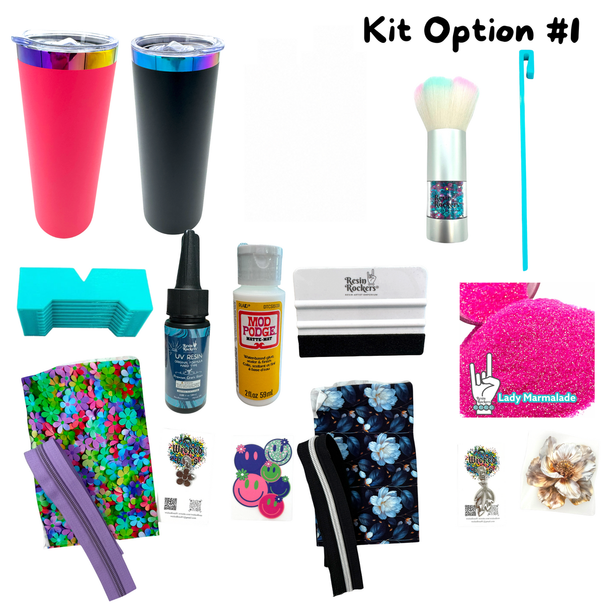 Zipper Tumbler Fabric Class Kit with Pre-recorded Tutorial