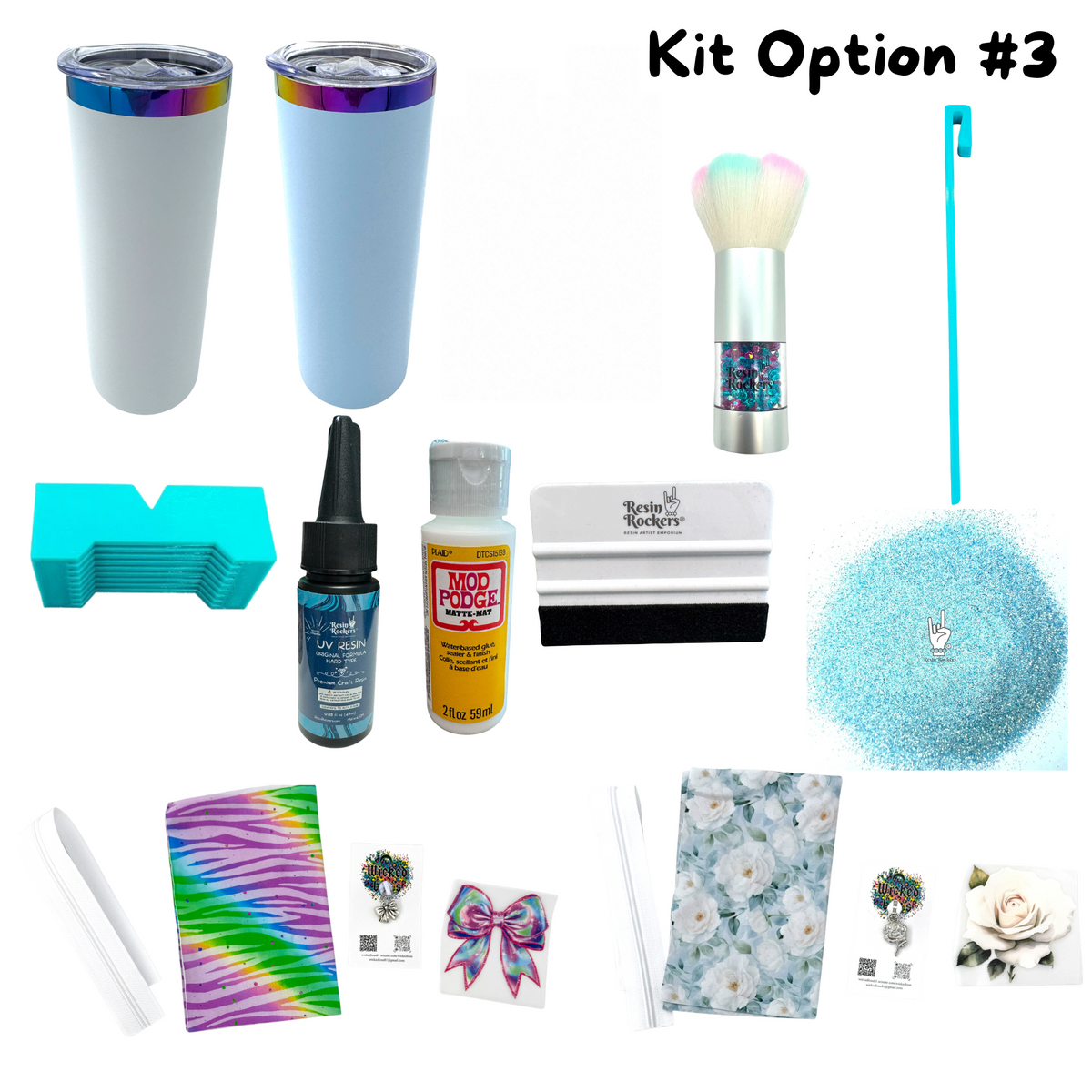 Zipper Tumbler Fabric Class Kit with Pre-recorded Tutorial