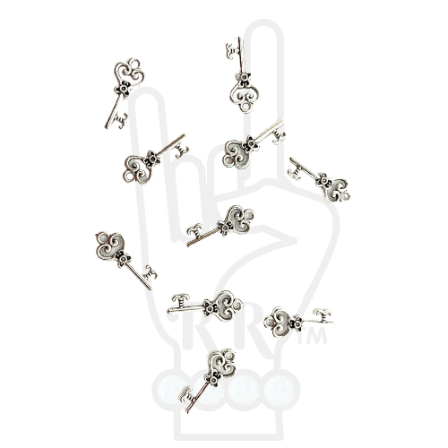 Mini Metal Skeleton Key Inclusions (10 Pack)