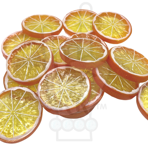 Fake Life Size Fruit Slices for Tumbler Lid Decor - Lemons Oranges Limes