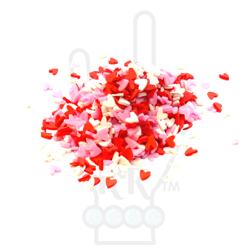 Heart Polymer Clay Pieces Shapes for Epoxy and UV Resin Art