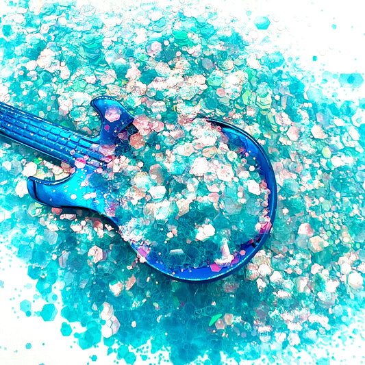 Blue Monday Iridescent Chunky Glitter Mix