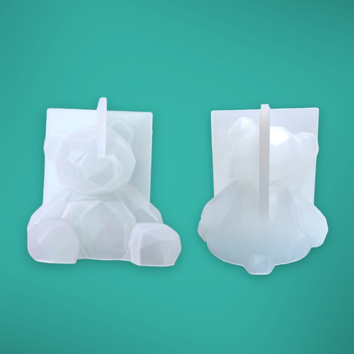 3D Geometric Teddy Bear Mold for UV and Epoxy Resin