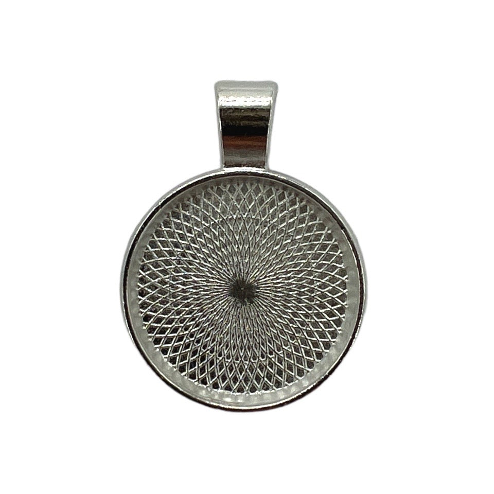 20mm Round Bezel Pendant Blank for UV or Epoxy Resin - 3 Colors!