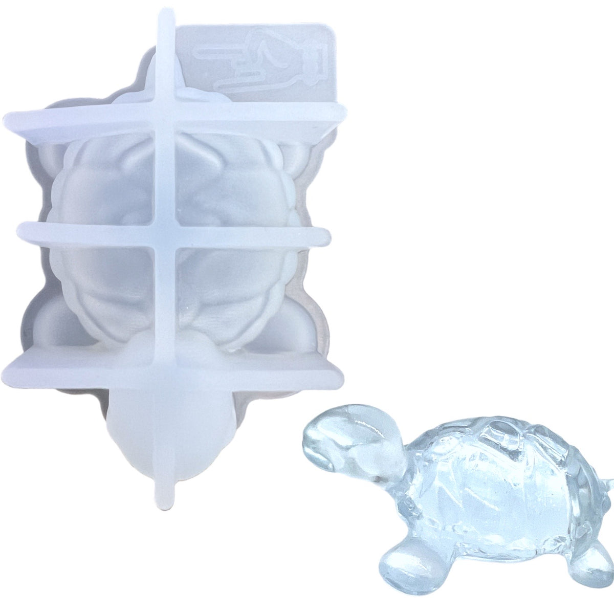 Resin Rockers Exclusive 3D Mini Turtle Mold for UV and Epoxy Resin Art