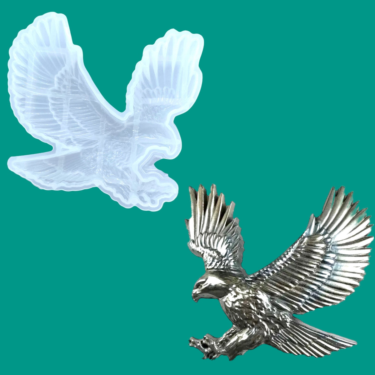 2D Flying Eagle Mold for UV and Epoxy Resin