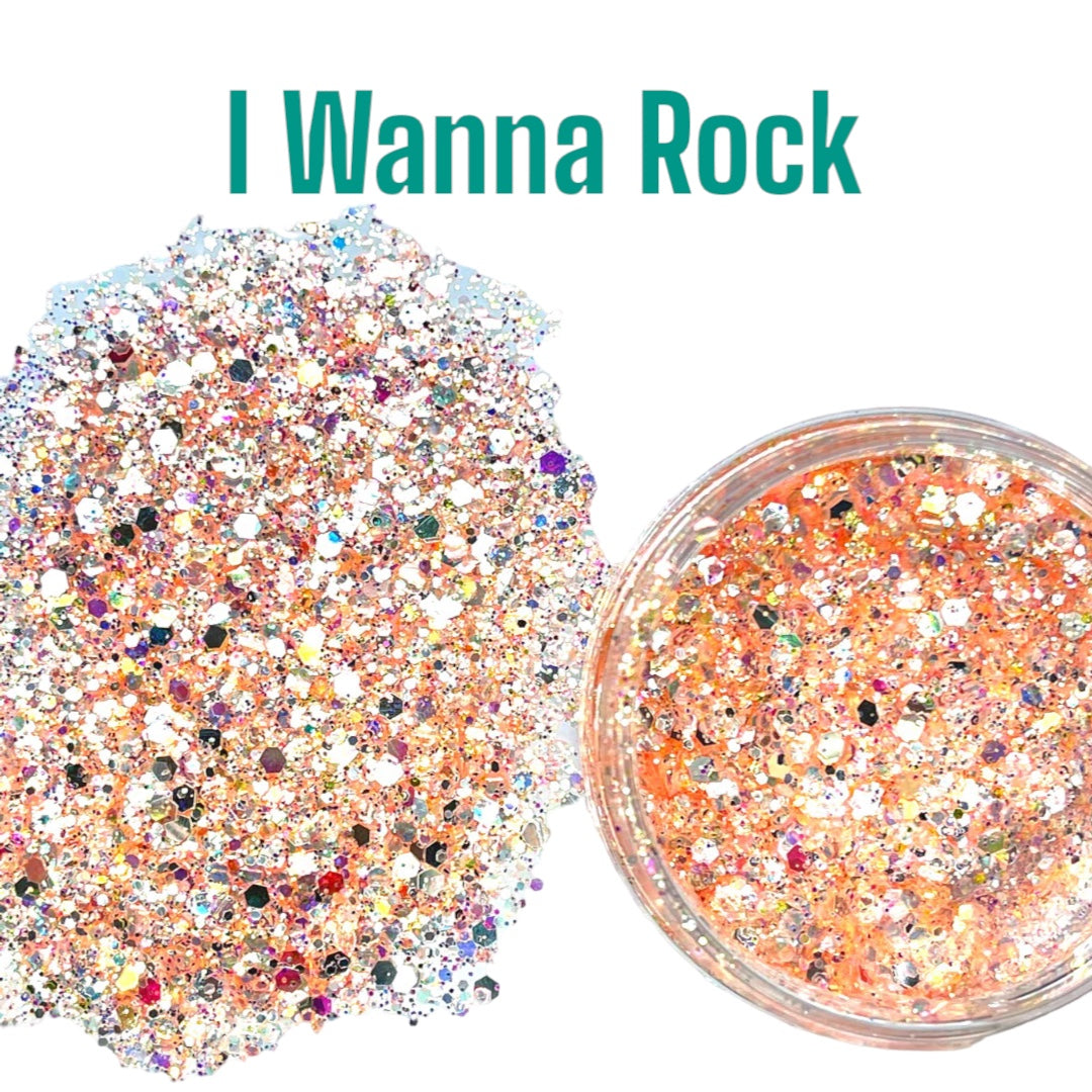 Resin Rockers Exclusive Glam Metal Pixie for Poxy Chunky Glitter Mix Bundle