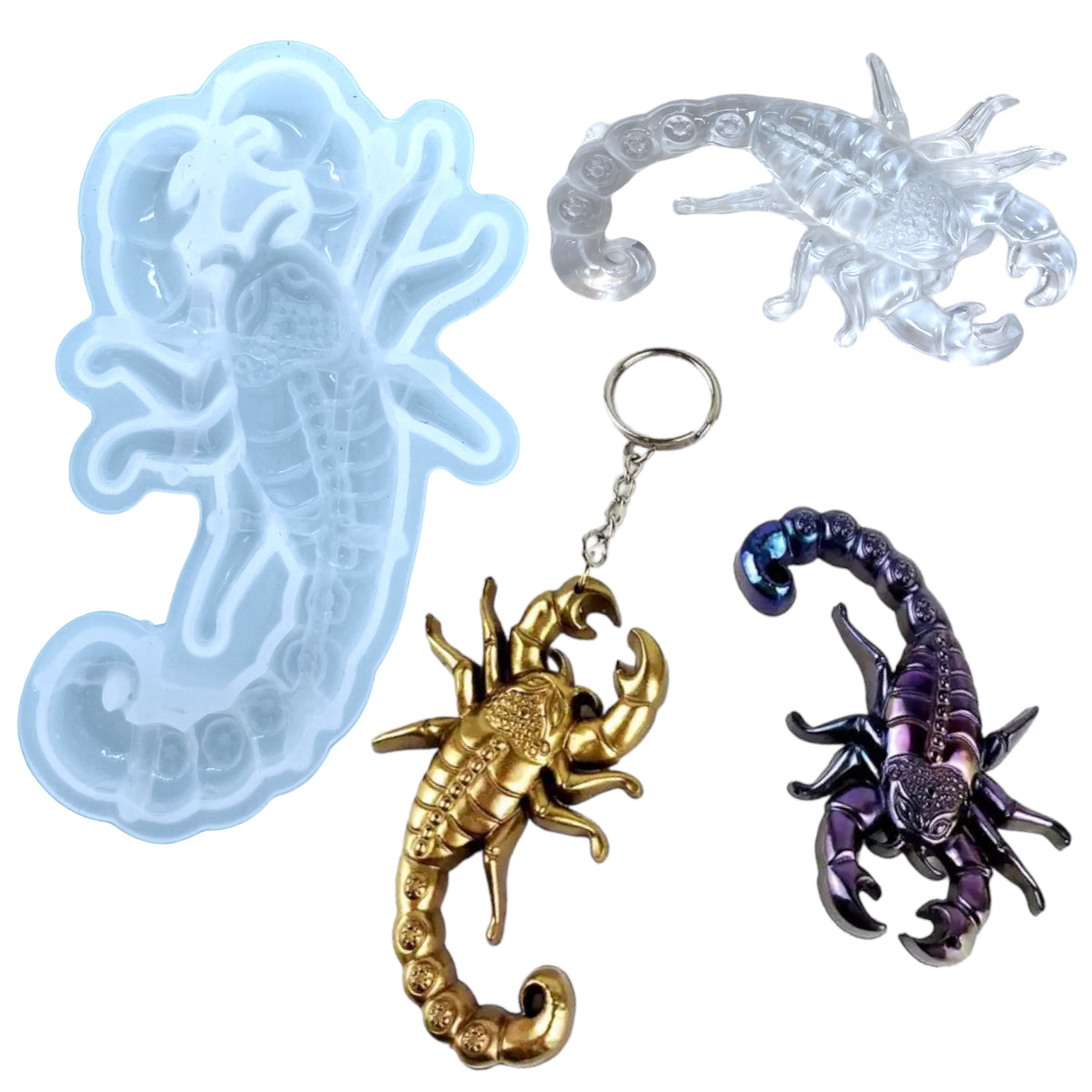 2D Scorpion Mold for UV and Epoxy Resin