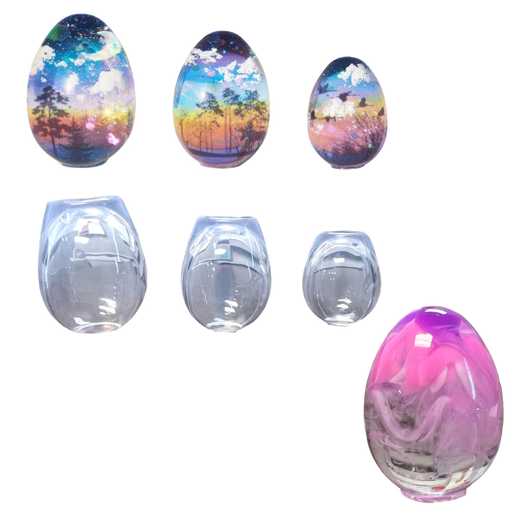 Egg Oval Shape Clear Silicone Mold, Egg Silicone Mold (6 Cavity), Easter  Egg Making, Clear Mold for UV Resin, Epoxy Resin Craft Supplies