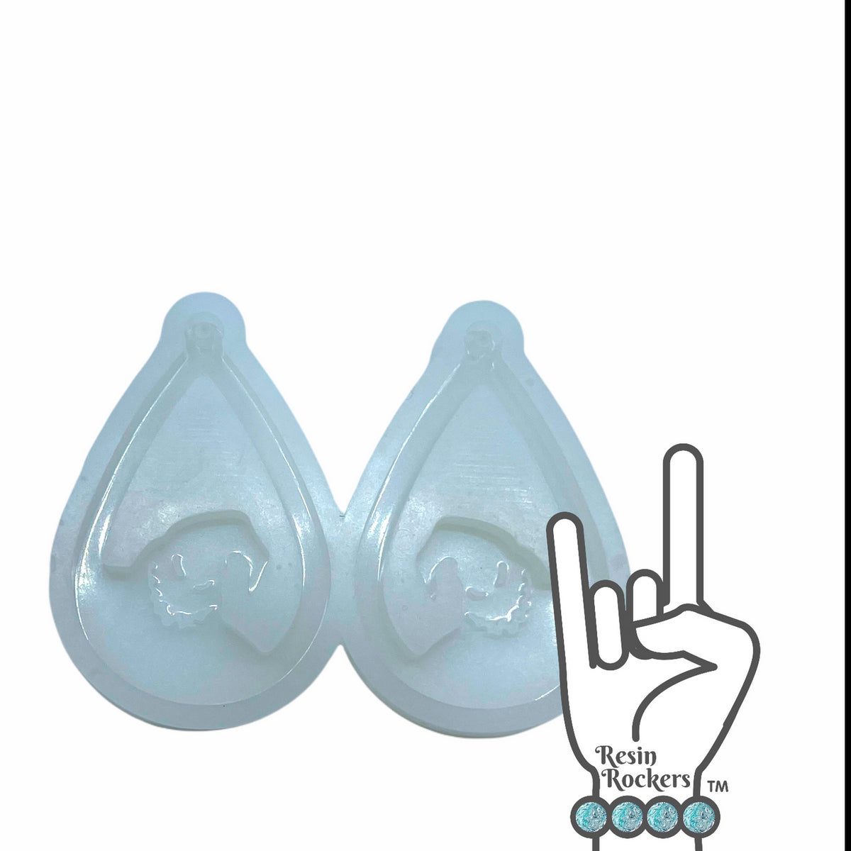 UV Safe Oogie Inspired Dangle Earring Mold for UV and Epoxy Resin Art