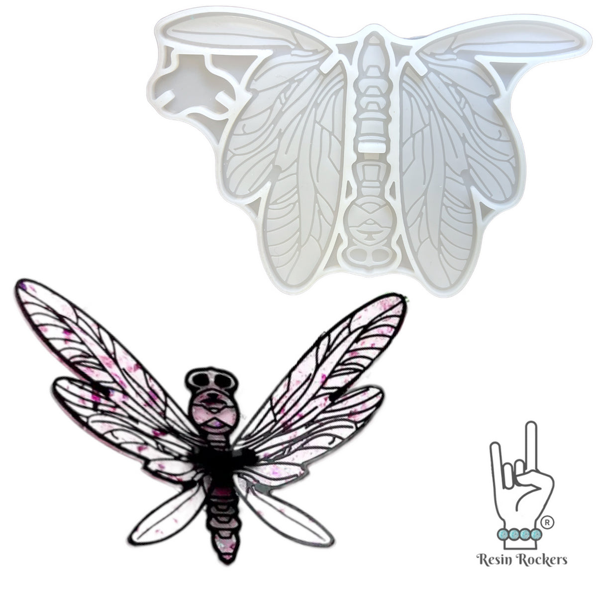 3D Dragonfly Mold Silicone Mold for Epoxy Resin Art