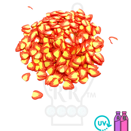 Flame Fire Polymer Clay Pieces for Epoxy and UV Resin Art