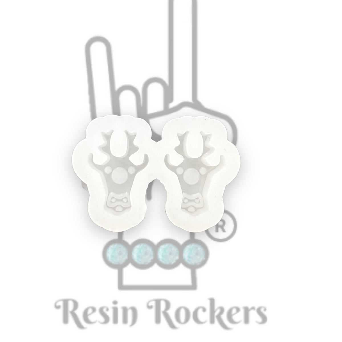 UV Safe Reindeer Stud Earring Mold for UV and Epoxy Resin Art