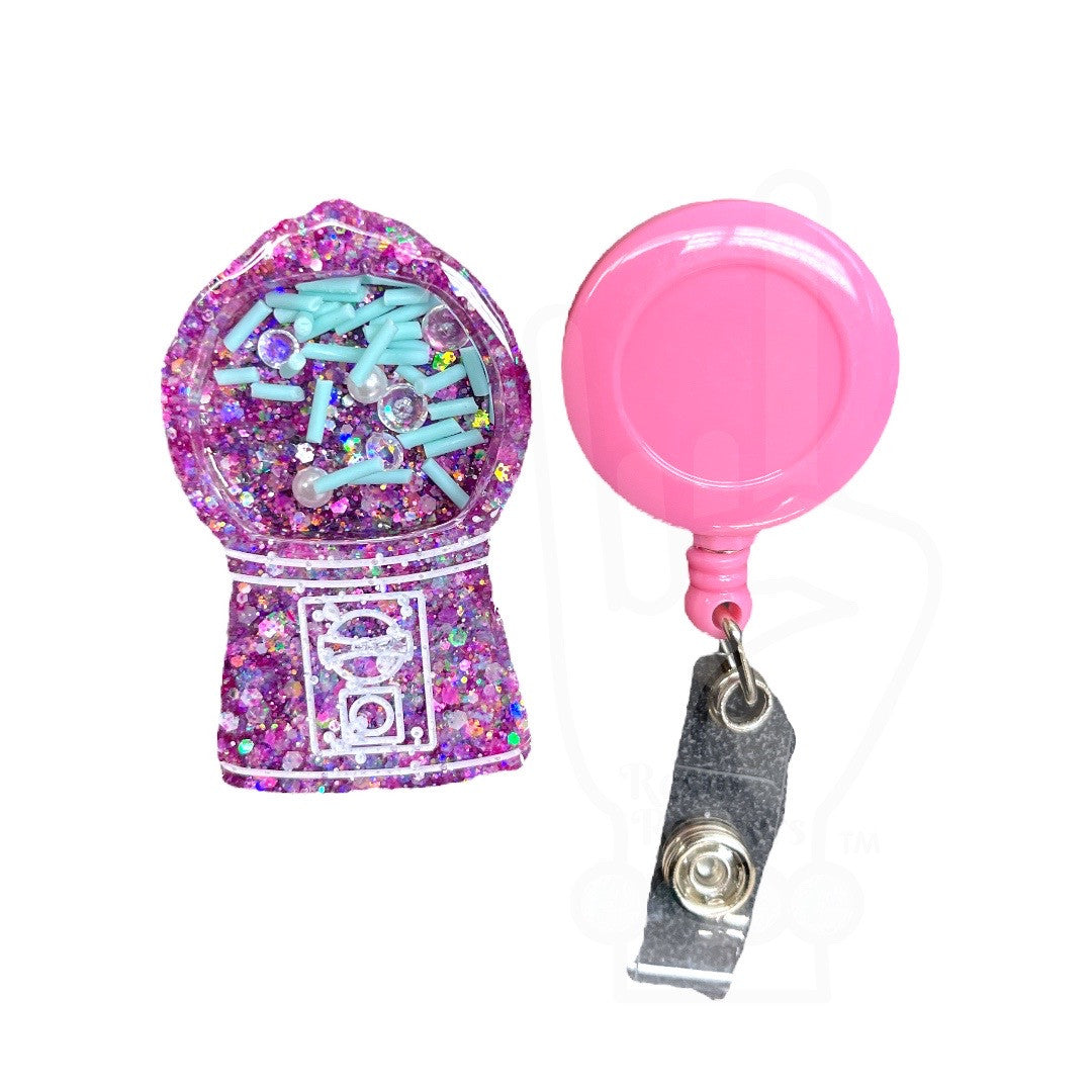 Gumball Machine Badge Reel or Phone Grip Shaker Silicone Mold for Epoxy Resin Art
