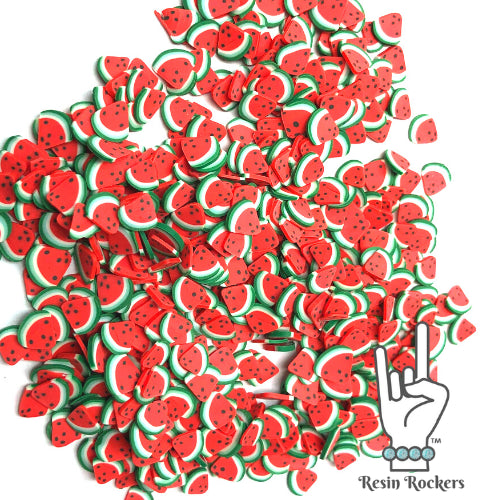 Watermelon Slices Polymer Clay Pieces for Epoxy and UV Resin Art