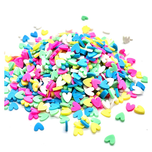 Heart Polymer Clay Pieces Shapes for Epoxy and UV Resin Art