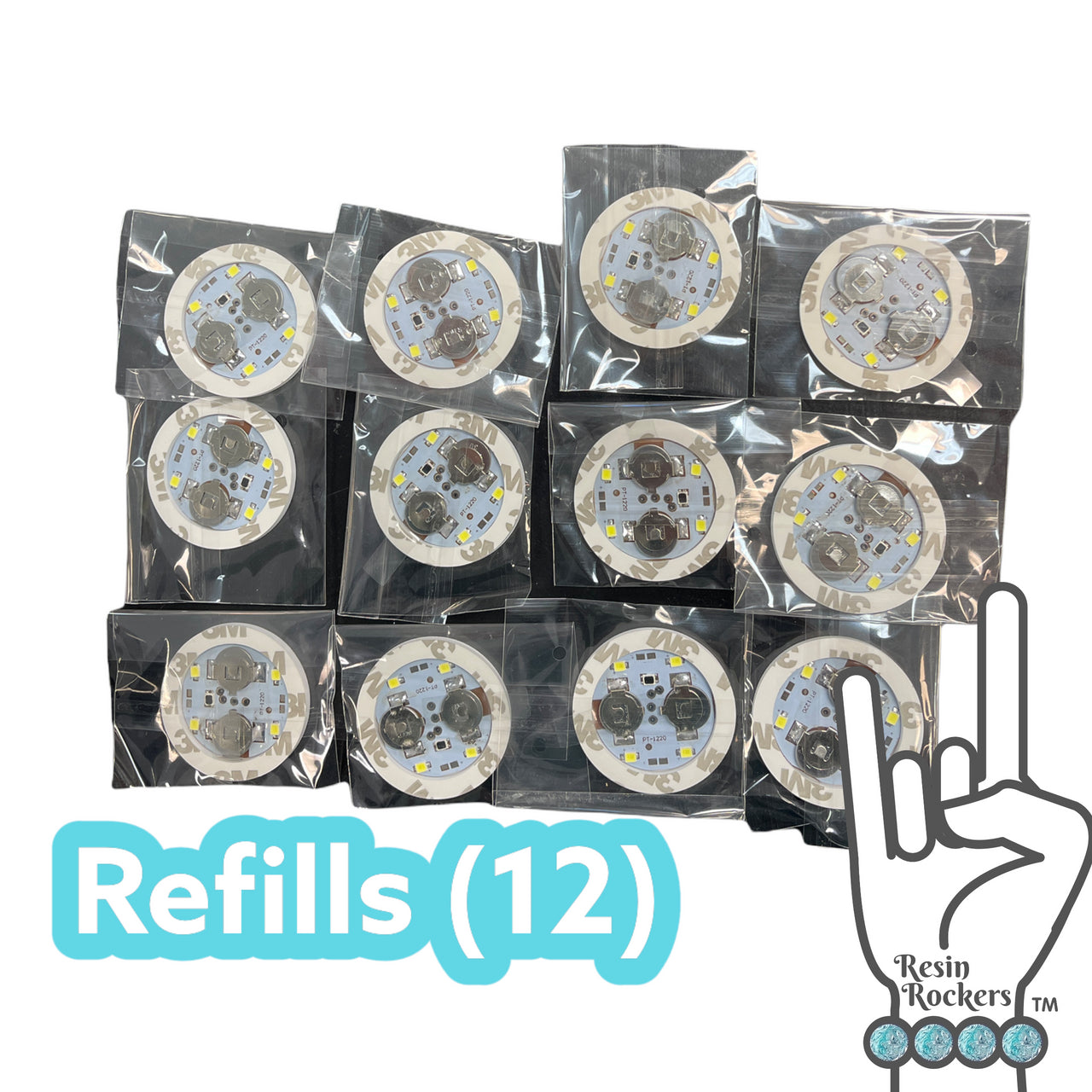 Refill Lights Set of 12 for the Light up Coaster Mold