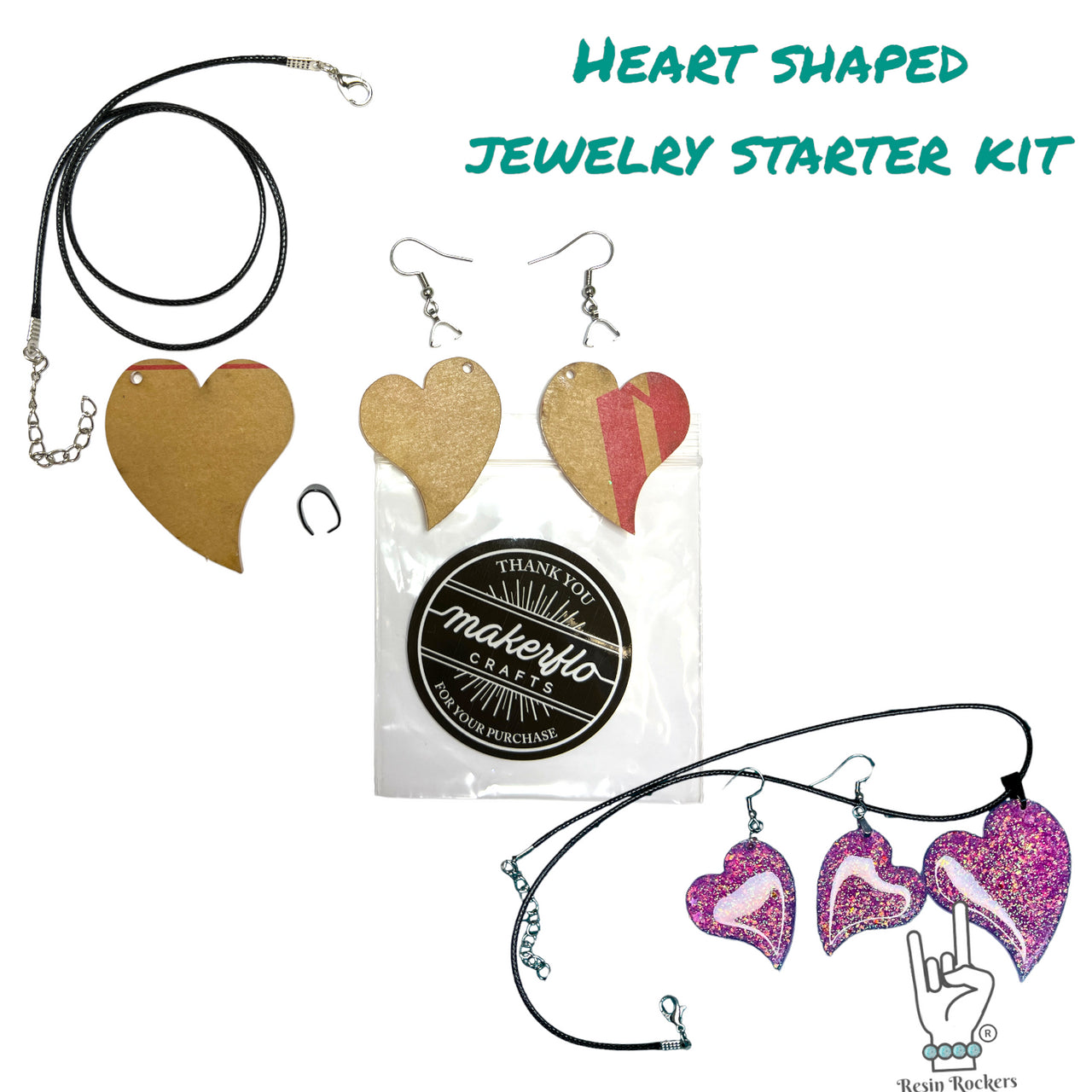 Heart Shaped Jewelry Set Starter Kit