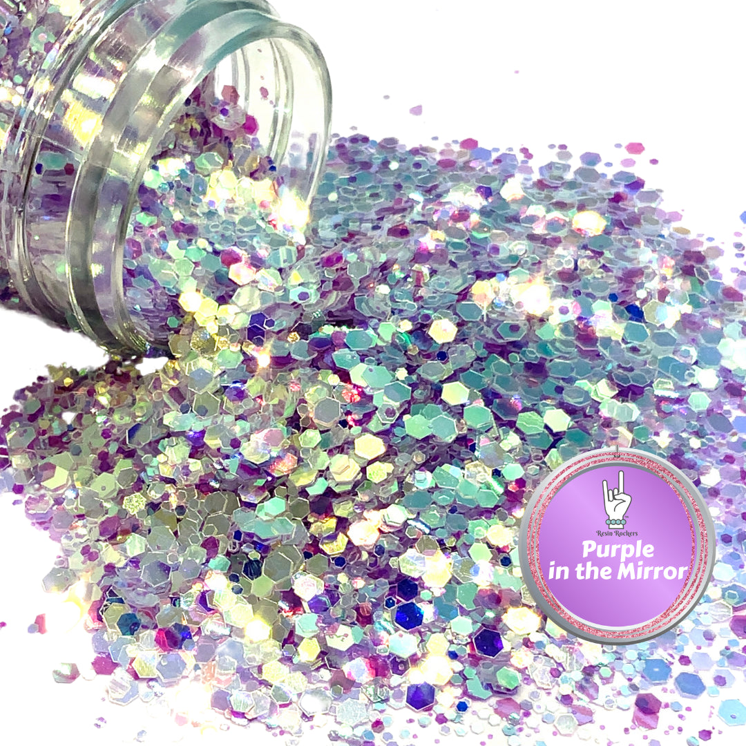 Purple in the Mirror Premium Pixie for Poxy Chunky Glitter Mix