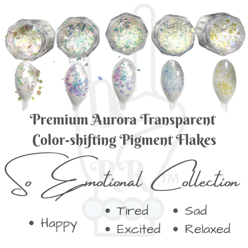Excited Pearl Premium Color-shift Aurora Pigment Flakes