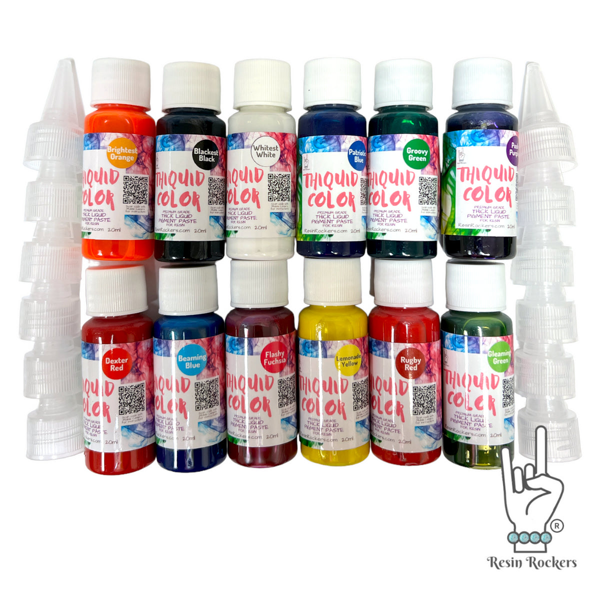 Thiquid Full Kit 20 ml Bottles Liquid Concentrated Pigment for Epoxy Resin Art