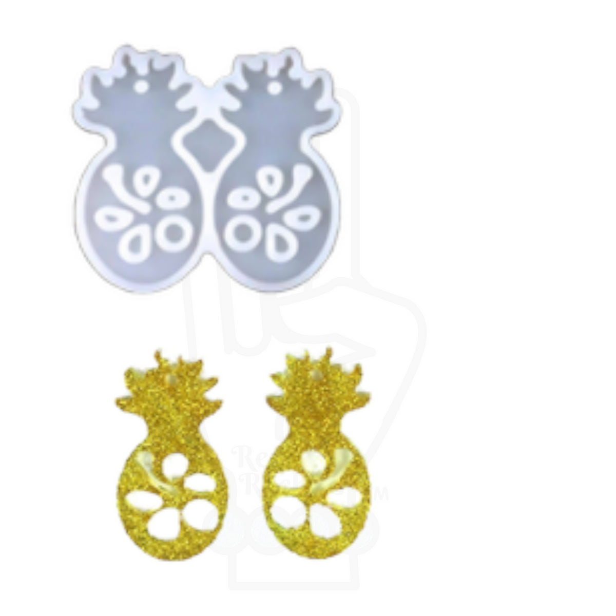 UV Safe Pineapple Dangle Earring Mold for UV and Epoxy Resin Art