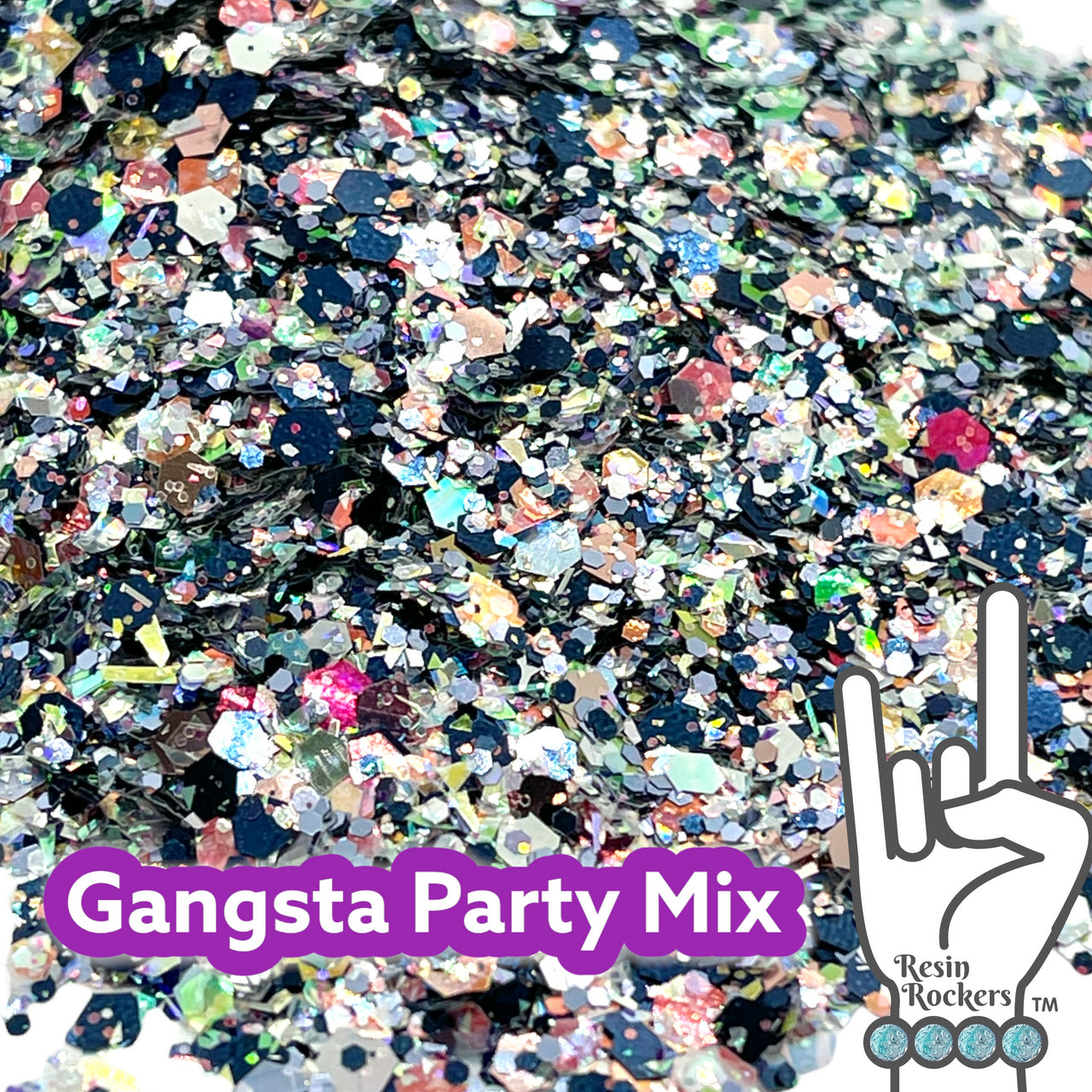 Gangsta Party Premium Pixie for Poxy Limited Edition Chunky Glitter Mix