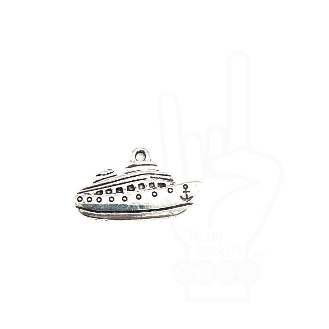 Cruise Ship Silver Plated Stainless Pen Charm