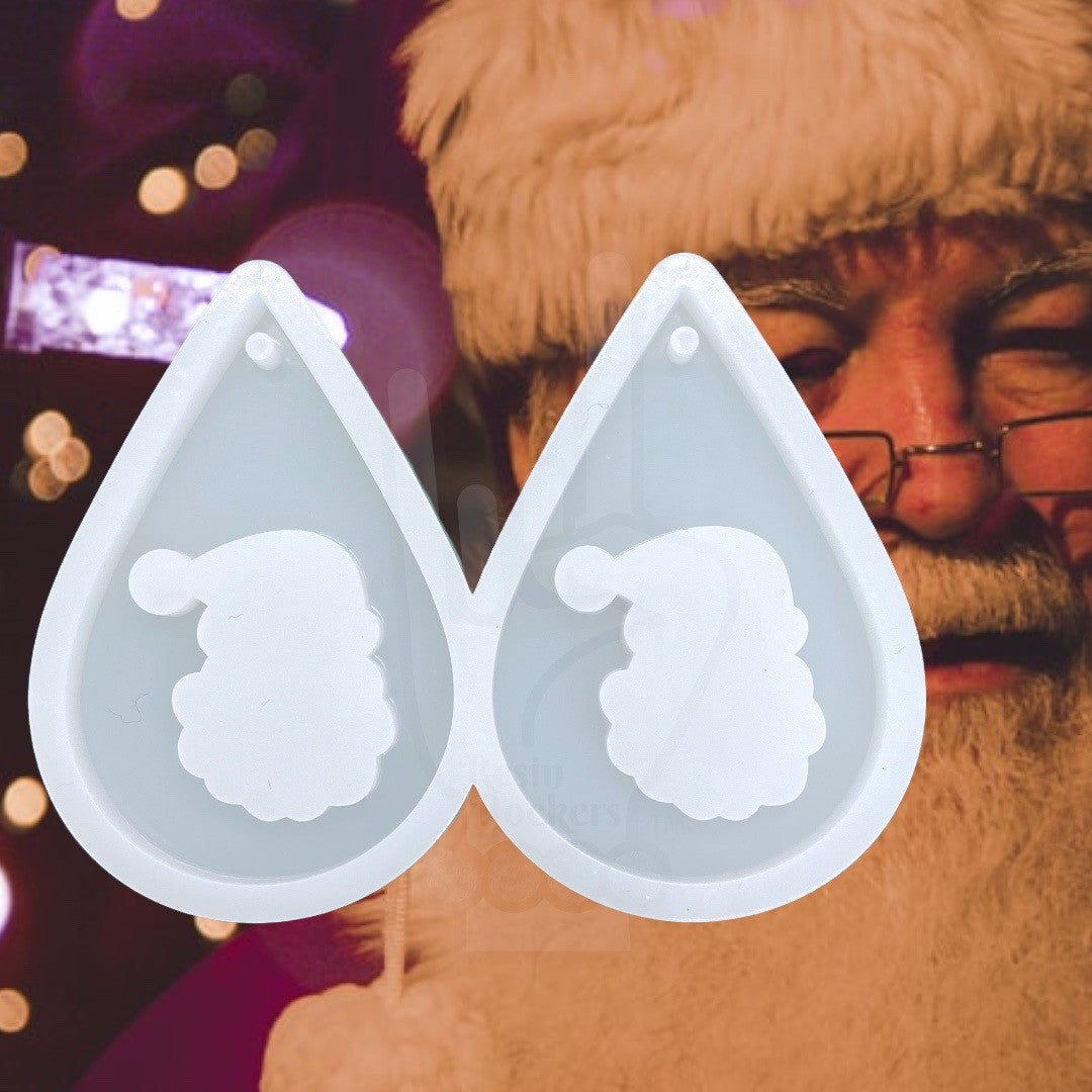 UV Safe Santa Clause Earring Mold for UV and Epoxy Resin Art