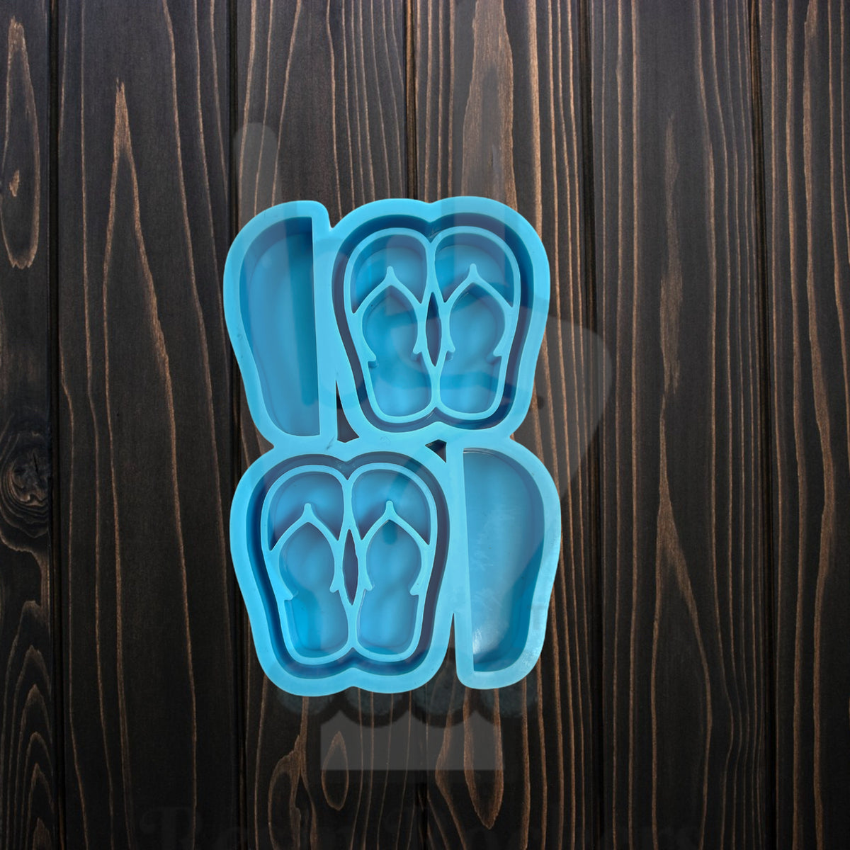 Flip Flop Sandal Straw Topper Silicone Mold for Epoxy Resin Art