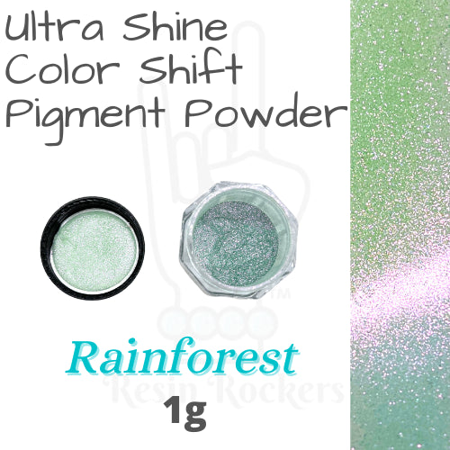 Resin Rockers Premium Color-shift Chameleon Pigment Powder Ultra Shine Rainforest