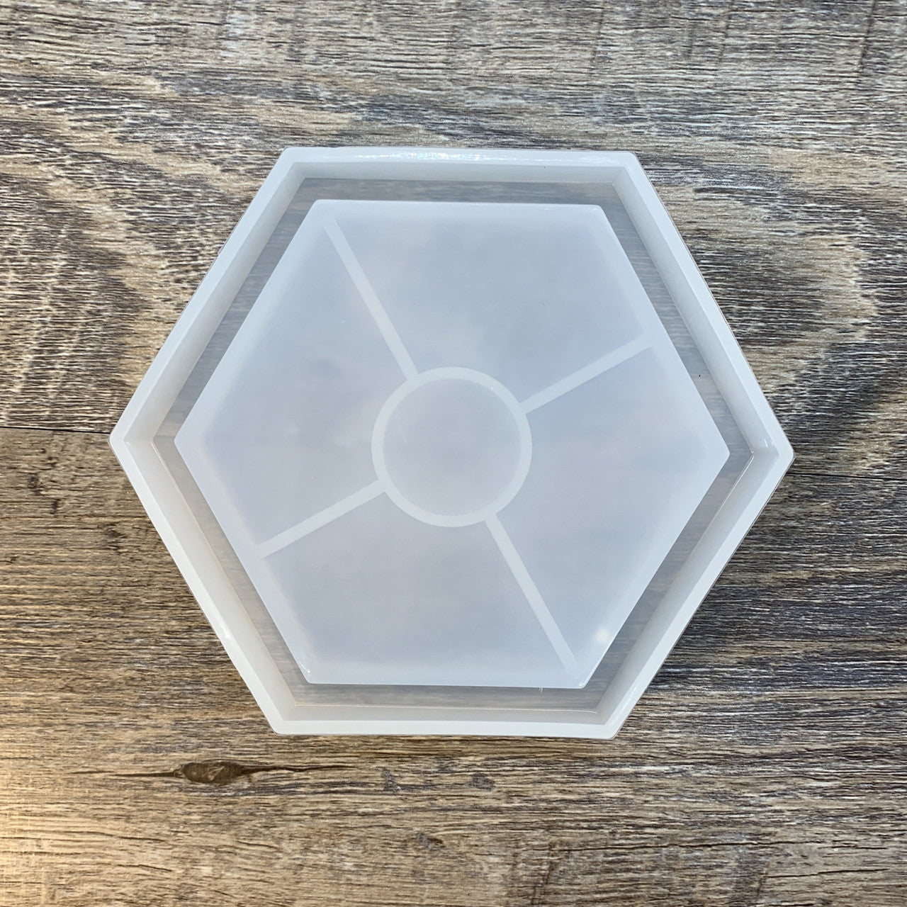 Hexagon Petri Dish Coaster Transparent Silicone Mold for Epoxy Resin Art