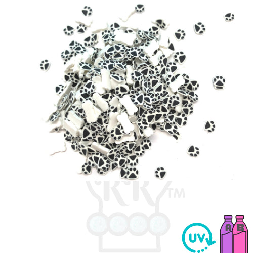 Bones and Pet Paws Polymer Clay Pieces for Epoxy and UV Resin Art