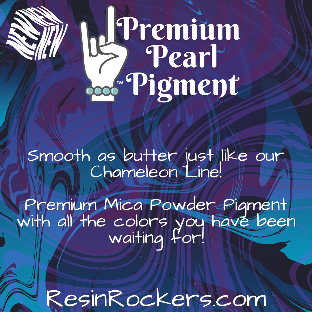 Resin Rockers Pro Pearl Premium Mica Pigment Powder White Wedding