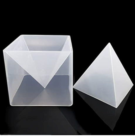 Large Deep Pour Pyramid Preservation Transparent Silicone Mold for Epoxy Resin Art