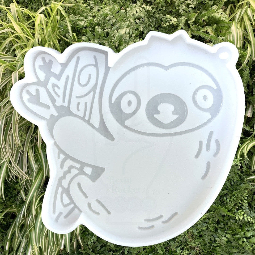 RR Exclusive Sloth Keychain Silicone Mold for Epoxy Resin Art